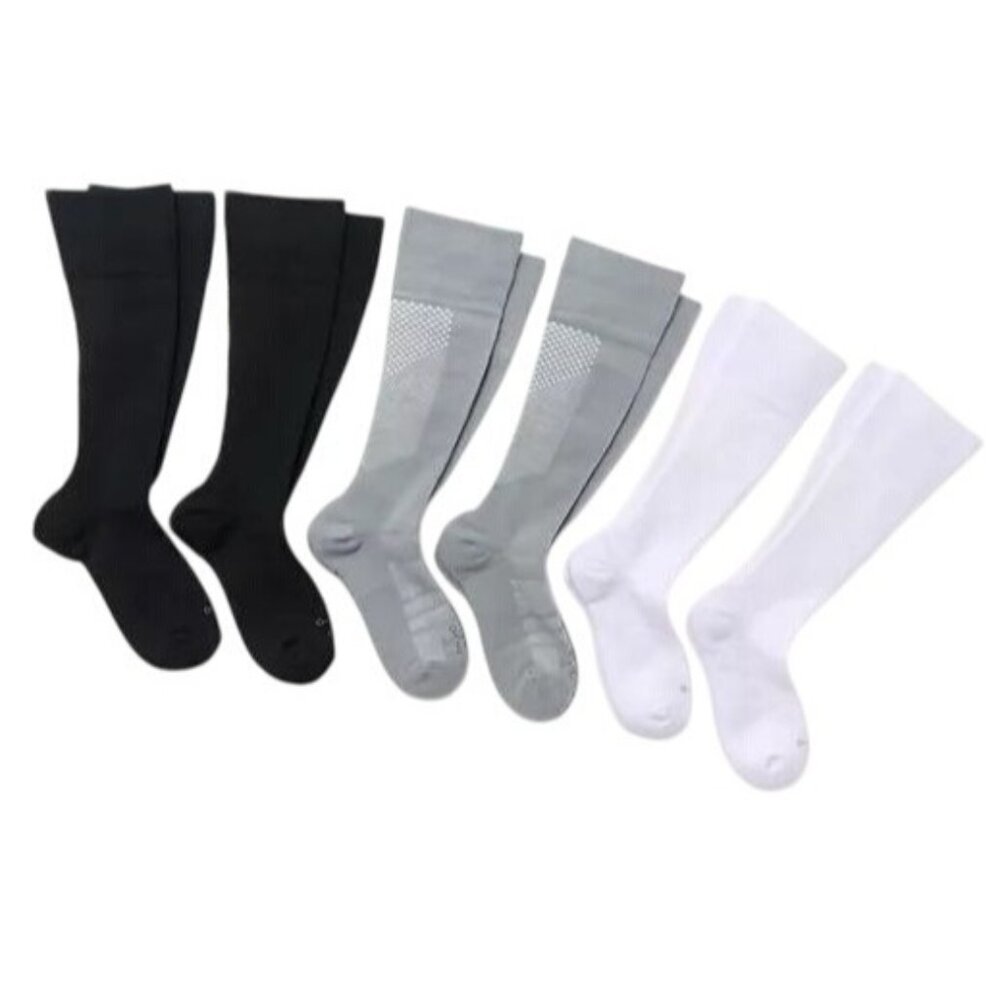 Tommie Copper UNISEX 6pk Snugstay OTC Compression Socks SMALL